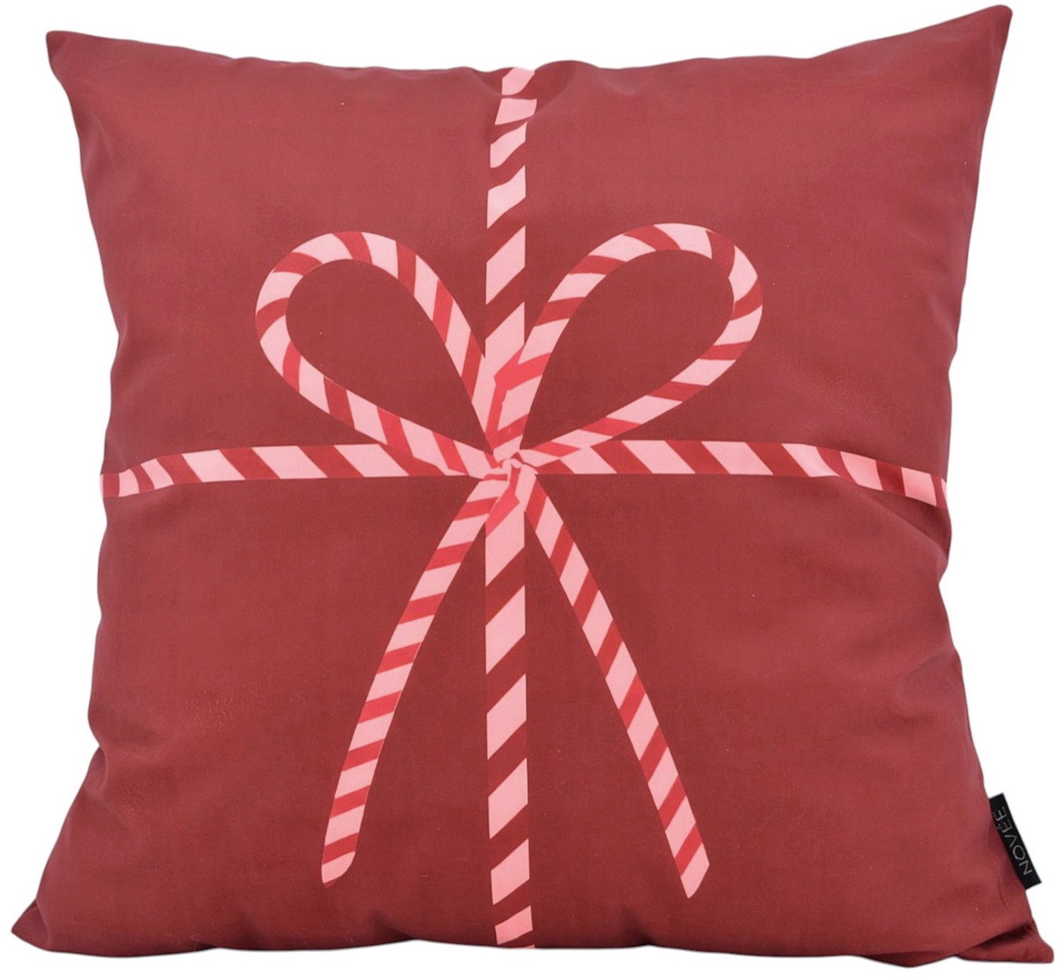 NOVÉE Wrapped Xmas Kussenhoes | 45x45 cm | Katoen/Polyester wijnrood