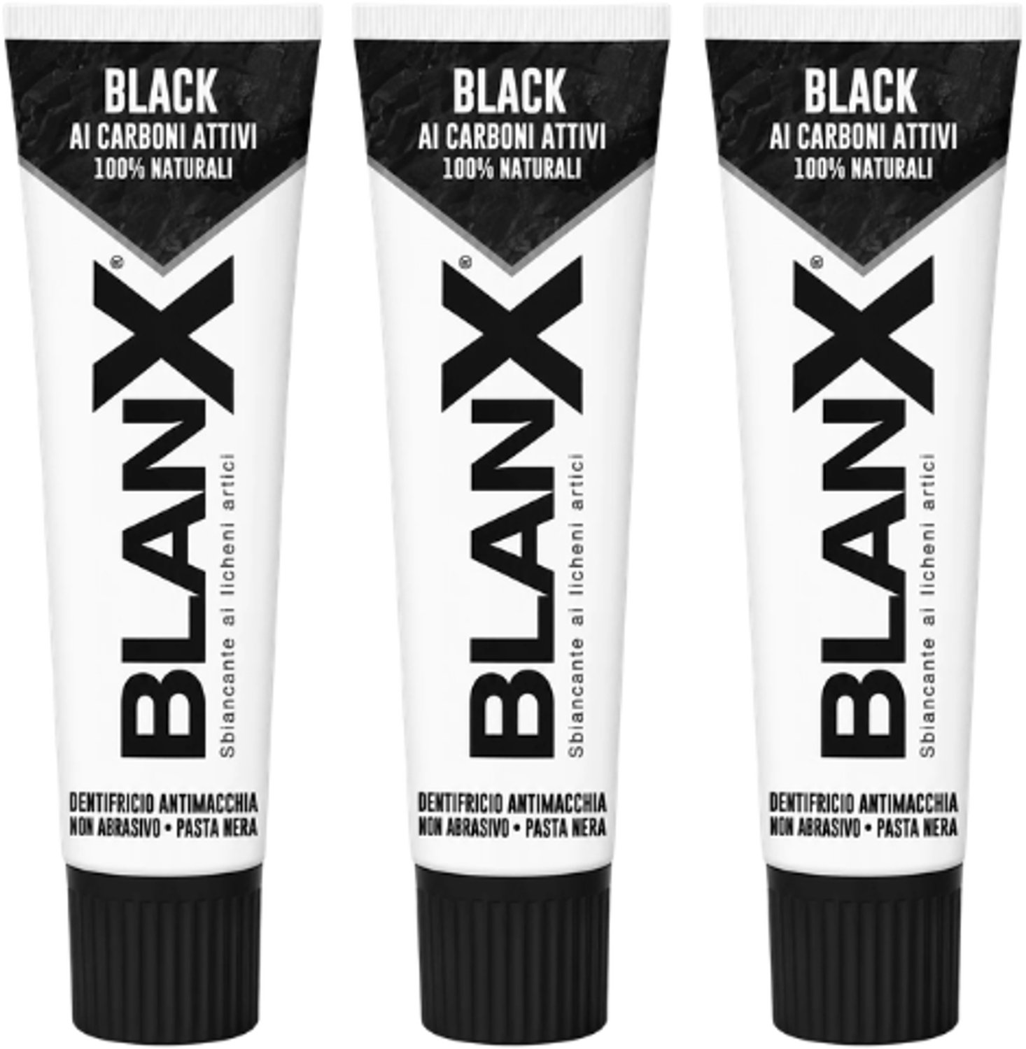 BlanX Black Tandpasta - 3 x 75 ml - Actieve Houtskool