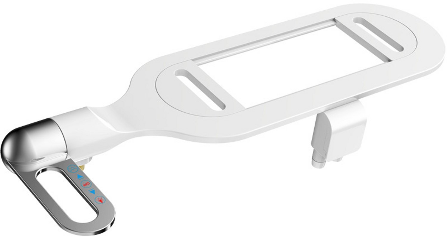 Bidet WC - Bidet Douche Set - Twee Sproeikoppen - Uitschuifbaar Mondstuk - Eenvoudig te Installeren - Wit