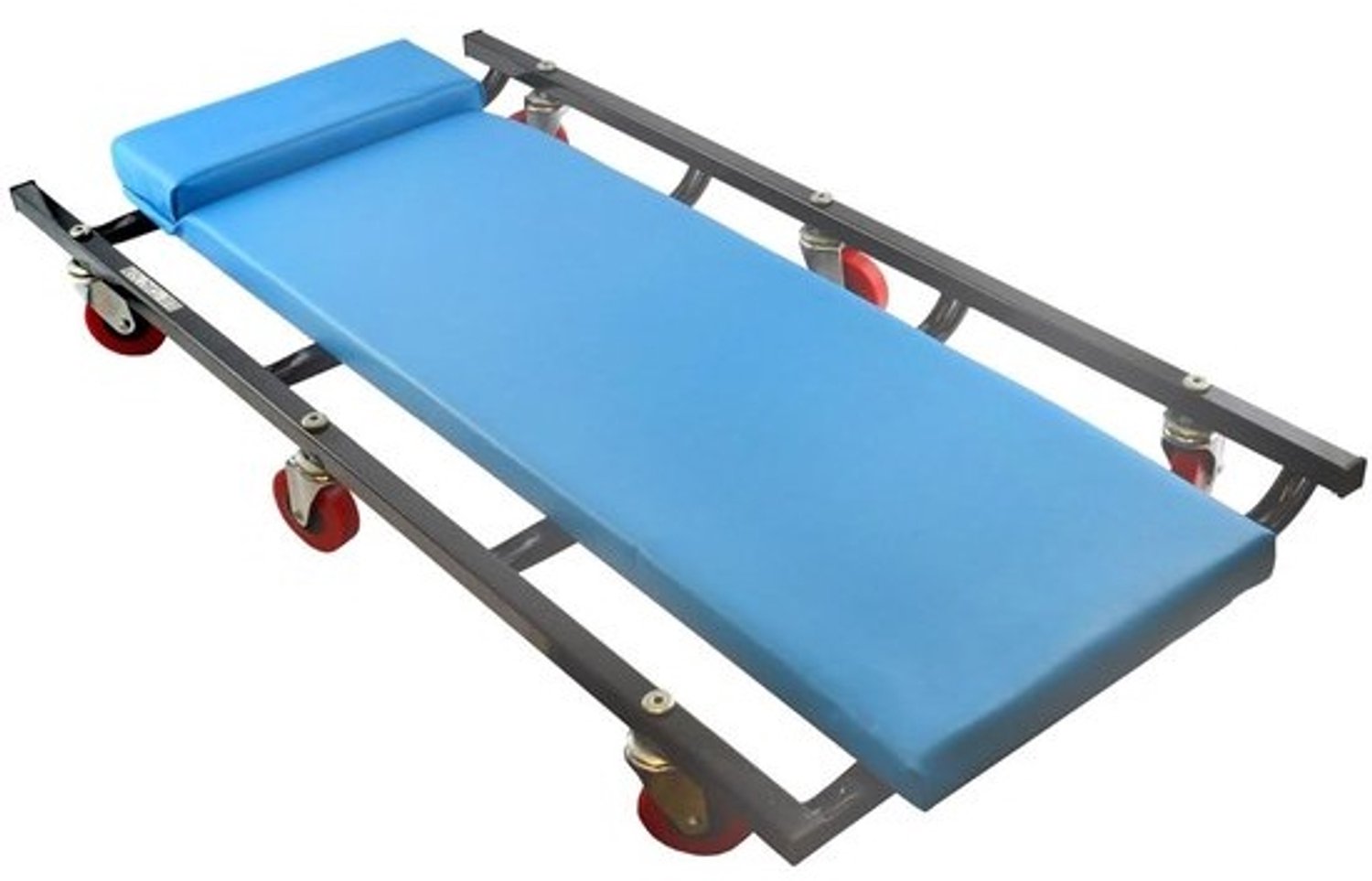 Mechanisch rolbed - Ondersteltrolley - Reparaties onder de auto - Met comfortabele hoofdsteun - 92 cm lengte - Zwart