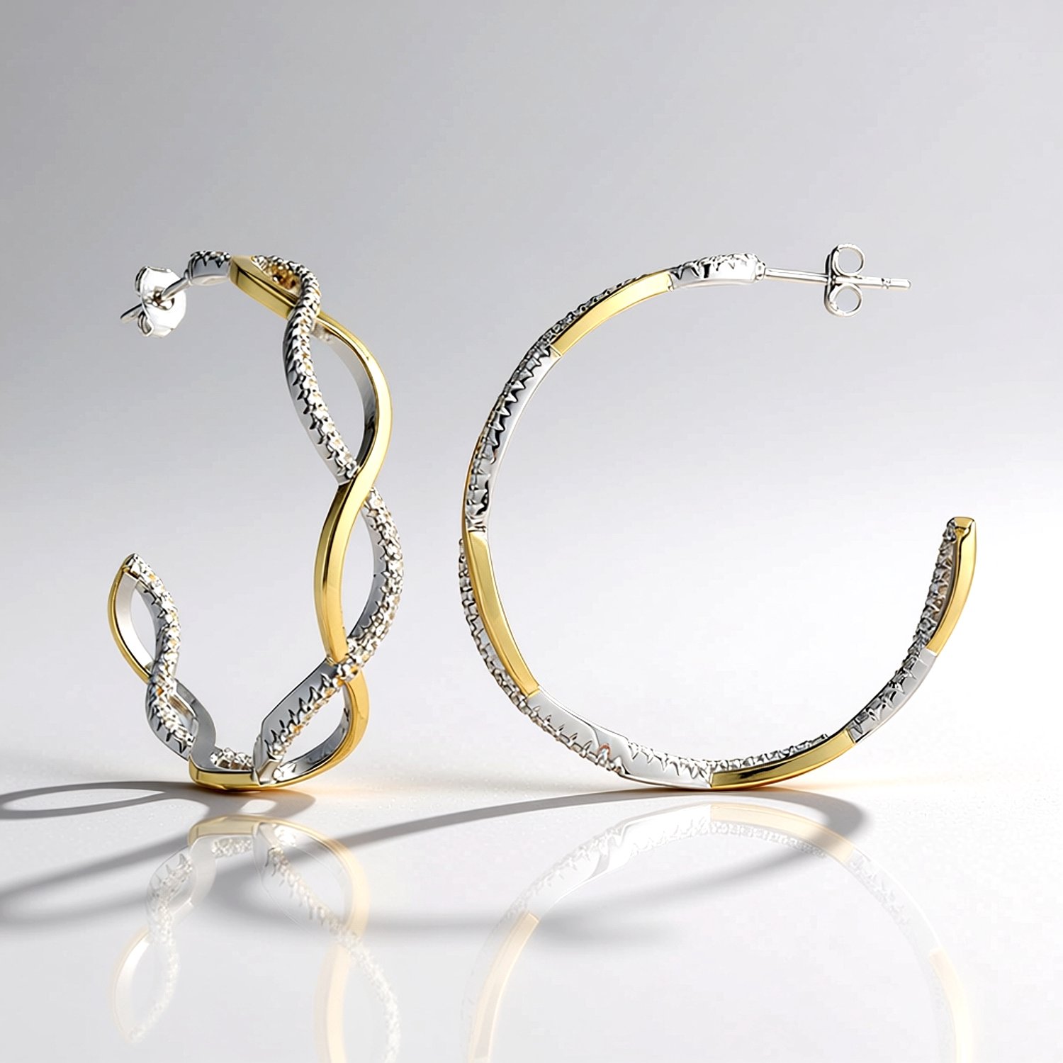 Cavill Berlin - Zilveren Oorbellen - 925 Sterling Zilver - Witte Topaasstenen - Tijdloze Elegantie voor Elke Gelegenheid