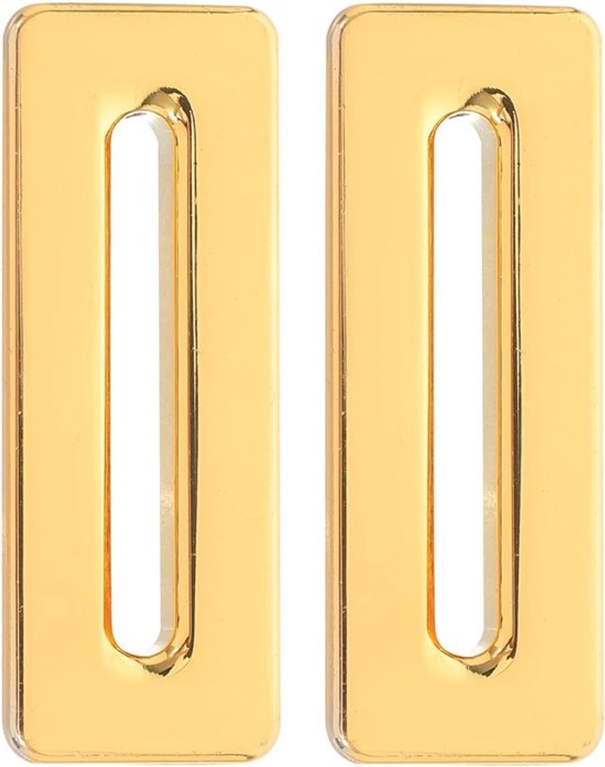 Wastafel Overloop Afdekringen - Basin Trim Ringen - Voor de overloop - Zinklegering - 5.30X2.00X1.90CM - Goud