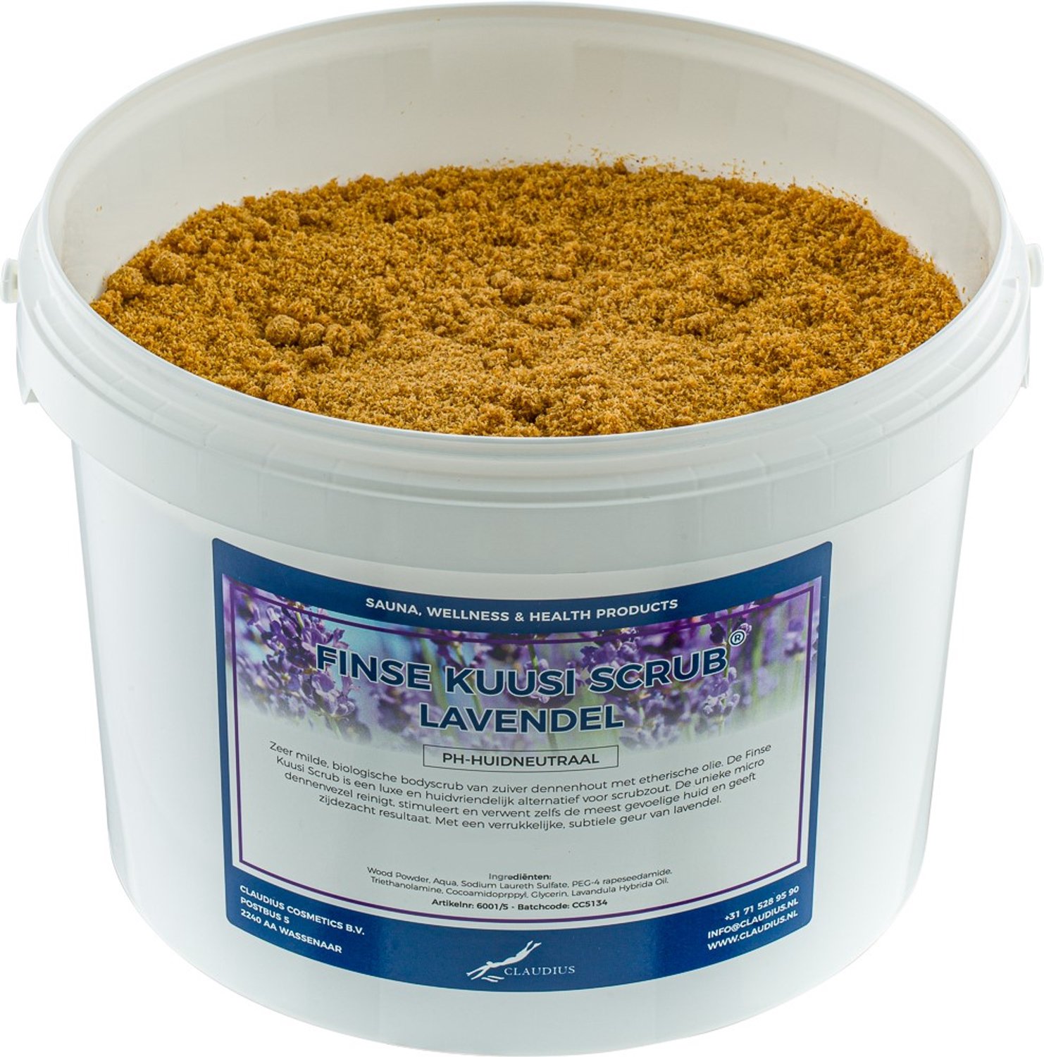 Claudius Kuusi Scrub Lavendel 1 liter - Hydraterende Lichaamsscrub - Body Scrub