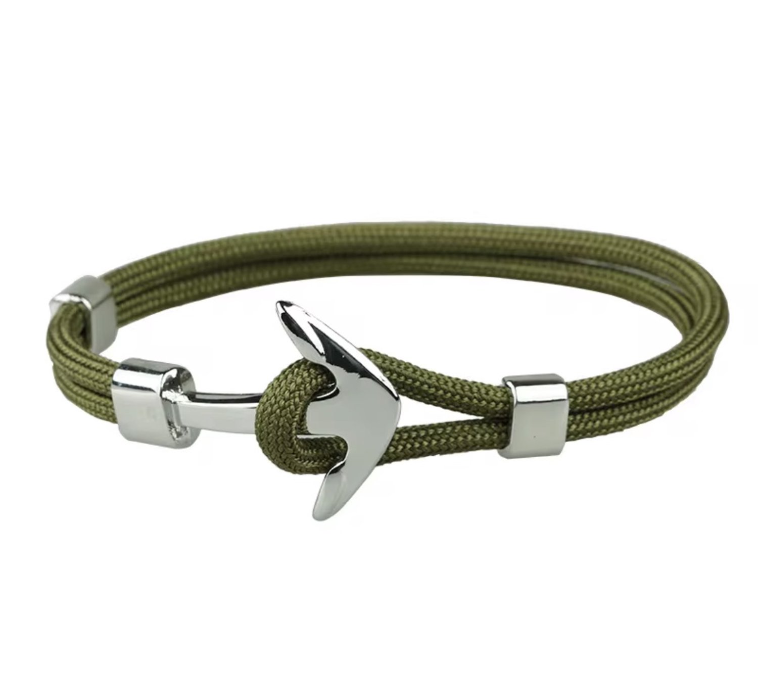 Rope Chain Anker Armband | Groen | 21 CM