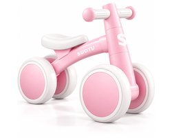Suotu Loopfiets - Jongens en Meisjes - Speelgoed 1 jaar t/m 3 jaar - Certified Speelgoed - Roze