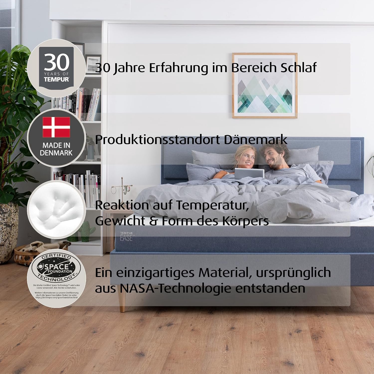 FlexComfort Ergonomisch Traagschuim Oprolmatras 90x200 cm – Medium Stevig H3 Comfort Matras (18 cm Hoog) – Drukverlagend & Wasbare Tijk Eenpersoons Matras