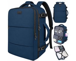 TRAVLO® Rugzak Handbagage 40x30x20 – Reistas 24L voor Dames & Heren – Weekendtas – Travel Bag – Cabin Bagage – Underseater – Tas – Koffer – Laptoptas – Schooltas – Waterdicht – Donkerblauw