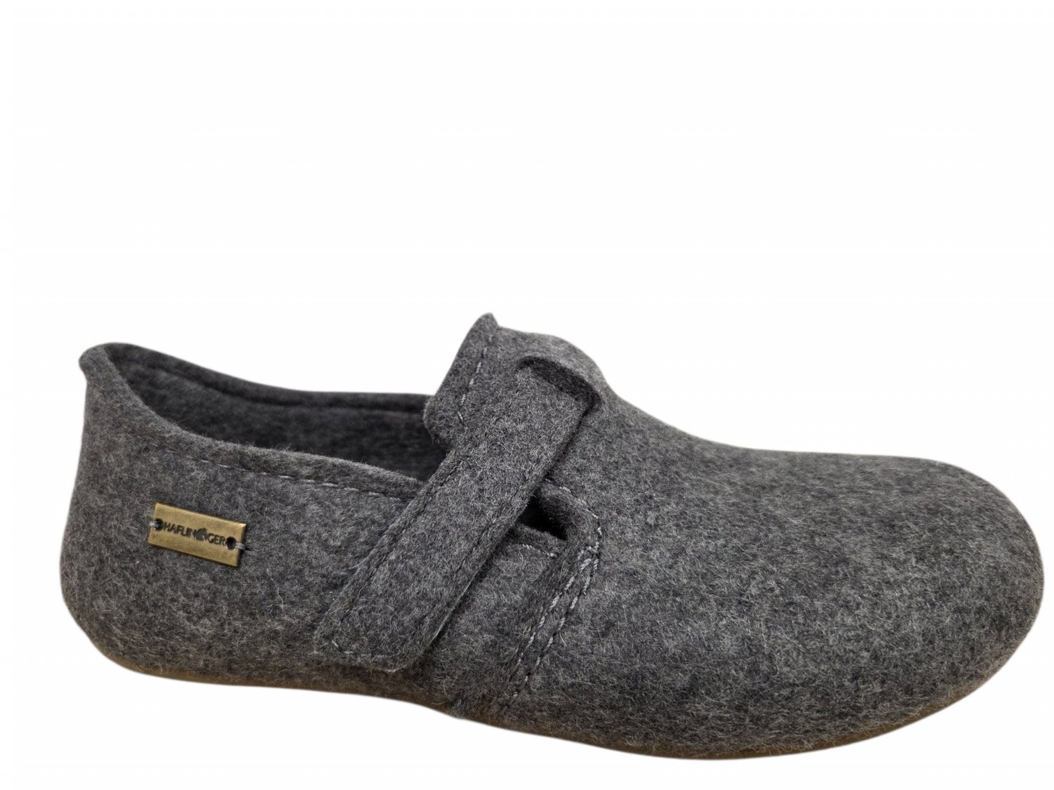 Haflinger Everest Focus 004 Anthrazit Pantoffels Dichte Sloffen Grijs Vilt Dames - Grijs - 41