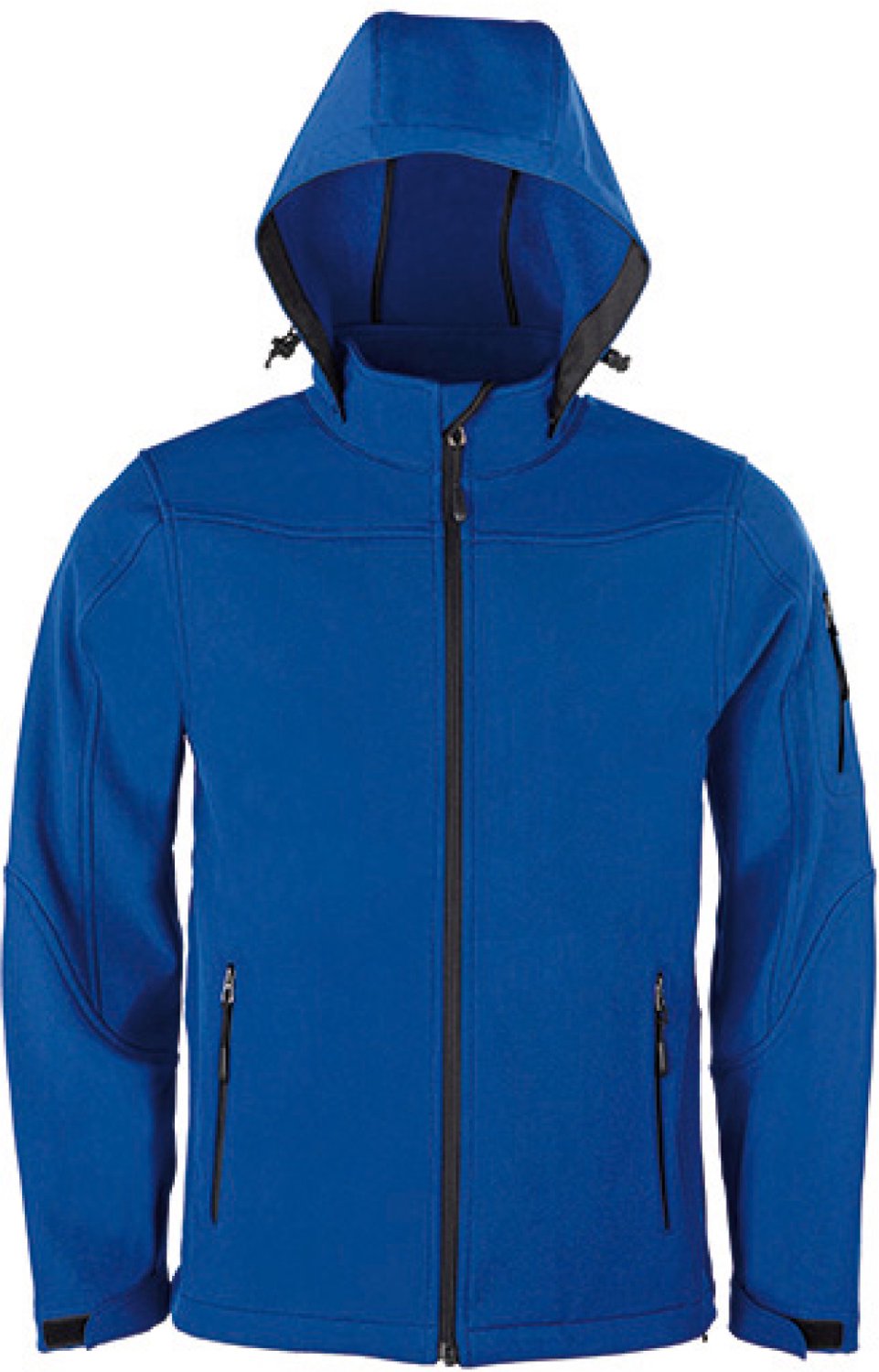 HRM Men´s Hooded Soft-Shell Jacket HRM1101 - Royal Blue - L