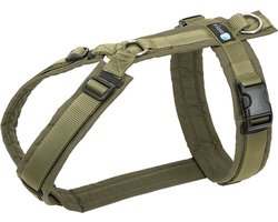 AnnyX Hondentuig - FUN - Y-tuig - Olijfgroen - maat S - Borstomvang 52-64cm - Gewicht hond 9 -19 kg