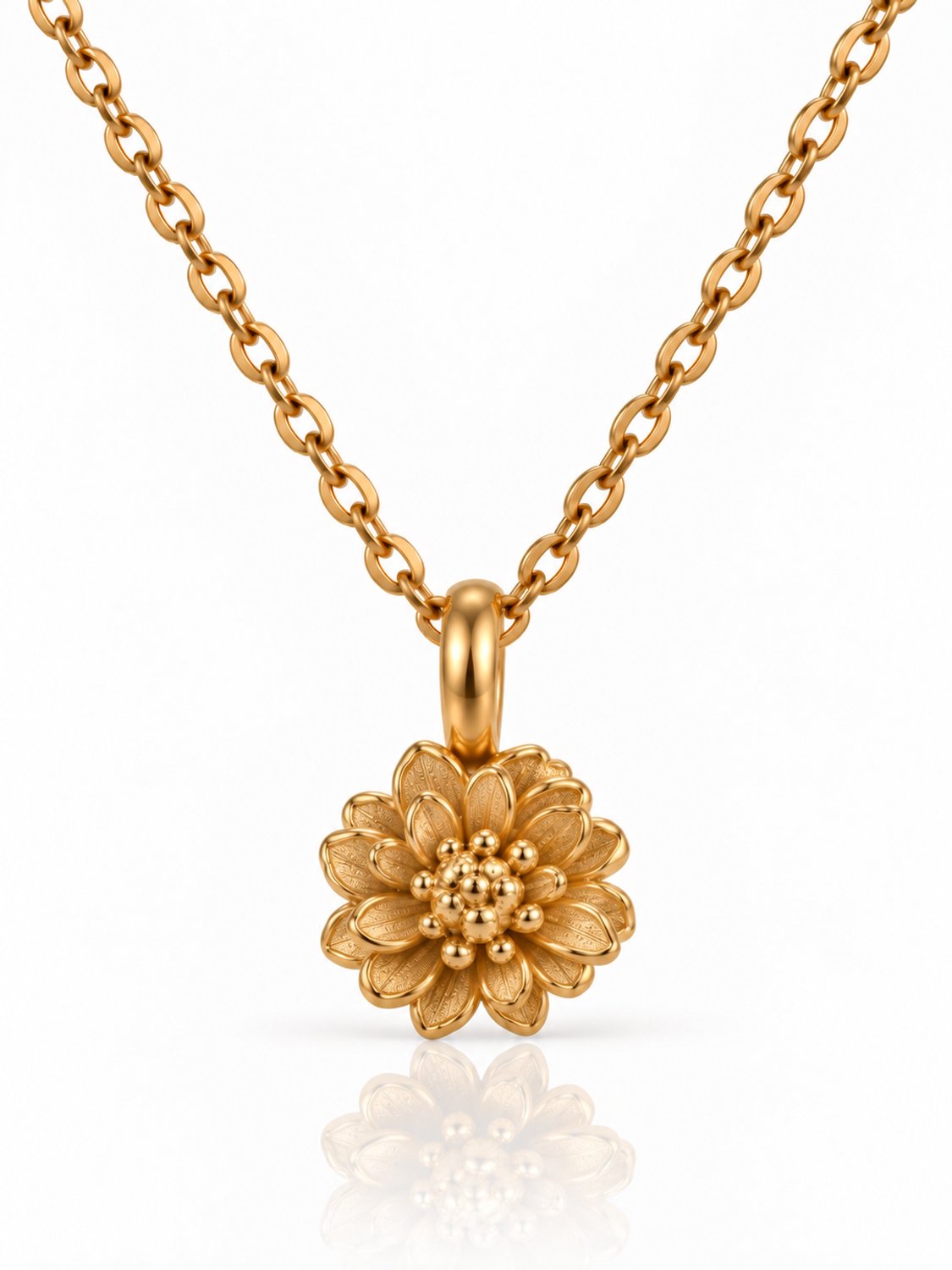 Maevi® Geboortebloem Ketting - Maand: November - Hoge Kwaliteit RVS / Stainless Steel - Sterrenbeeld / Geboortesteen Ketting - Cadeau voor Mama / Vriendin - Geboorte Cadeau - Luxe Verpakking - Birthflower Necklace - Lengte: 45cm - Verkleurt Niet