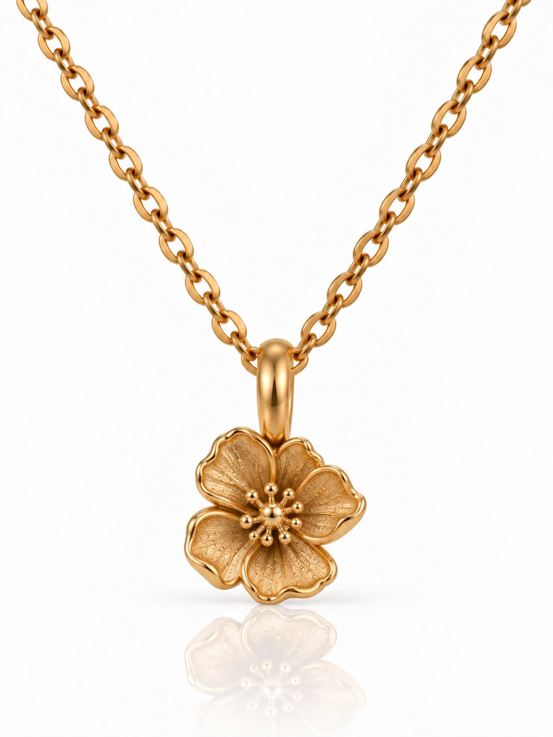 Maevi® Geboortebloem Ketting - Maand: Oktober - Hoge Kwaliteit RVS / Stainless Steel - Sterrenbeeld / Geboortesteen Ketting - Cadeau voor Mama / Vriendin - Geboorte Cadeau - Luxe Verpakking - Birthflower Necklace - Lengte: 45cm - Verkleurt Niet