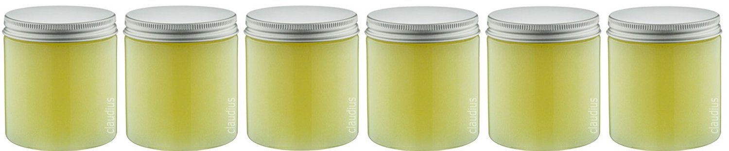 Claudius Bodyscrub-Gel Hamam - 400 gram - Pot met aluminium deksel - set van 6 stuks - Hydraterende Lichaamsscrub - Body Scrub