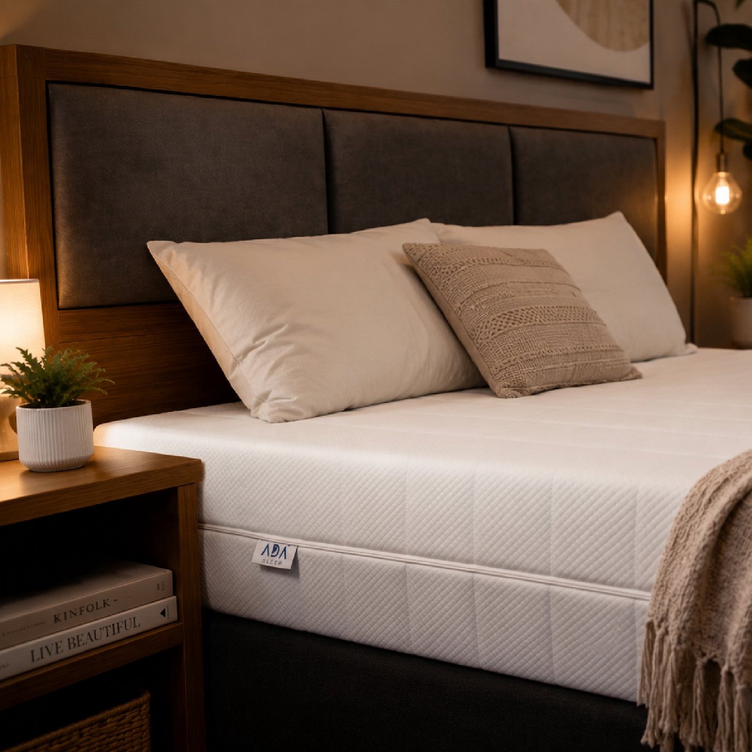 Ada Sleep® Koudschuim matras 130x200 cm - 14 cm ventilerend - hypoallergeen - wasbare hoes - CertiPUR® en Okoetex gecertificeerd - Ergonomische ondersteuning