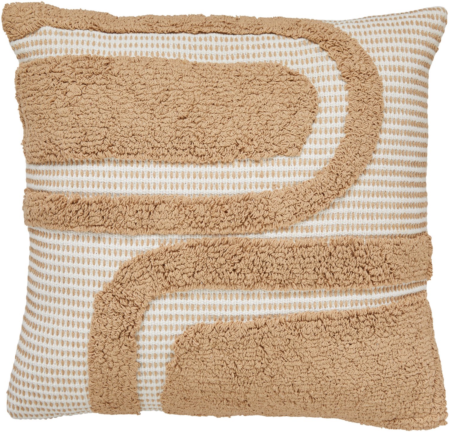Atmosphera Créateur d'intérieur® Atmosphera - Decoratieve kussen POPPY, 50 x 50 cm Beige lin
