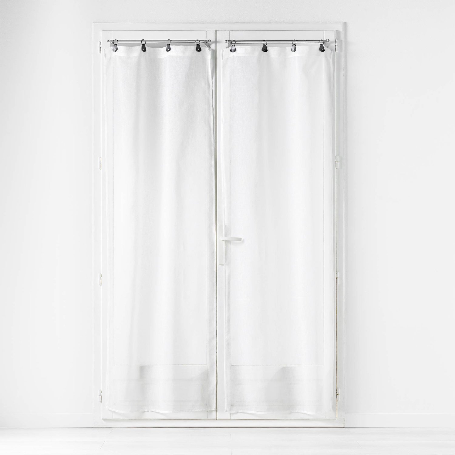 Douceur d'intérieur - Vitrages van effen voile LINKA, 70 x 200 cm