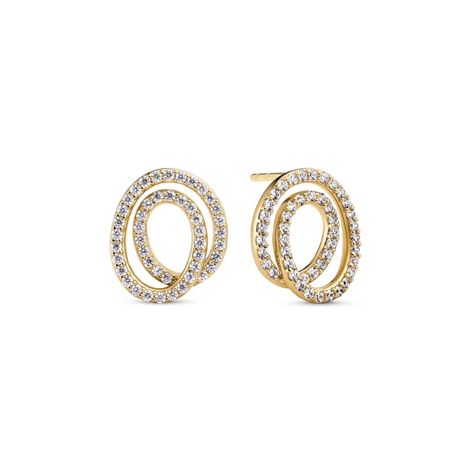 Sif Jakobs Oorstekers Spirale Due Piccolo - SJ-E2577-CZ-YG