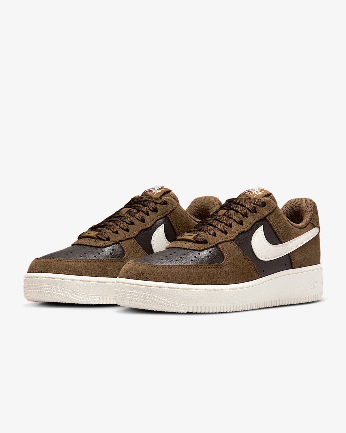 Nike Air Force 1 ’07 Sneakers – Mosswood /Sail Gebroken Air Force 1 Lifestyle Dames Sneakers voor Vrouwen Bruin