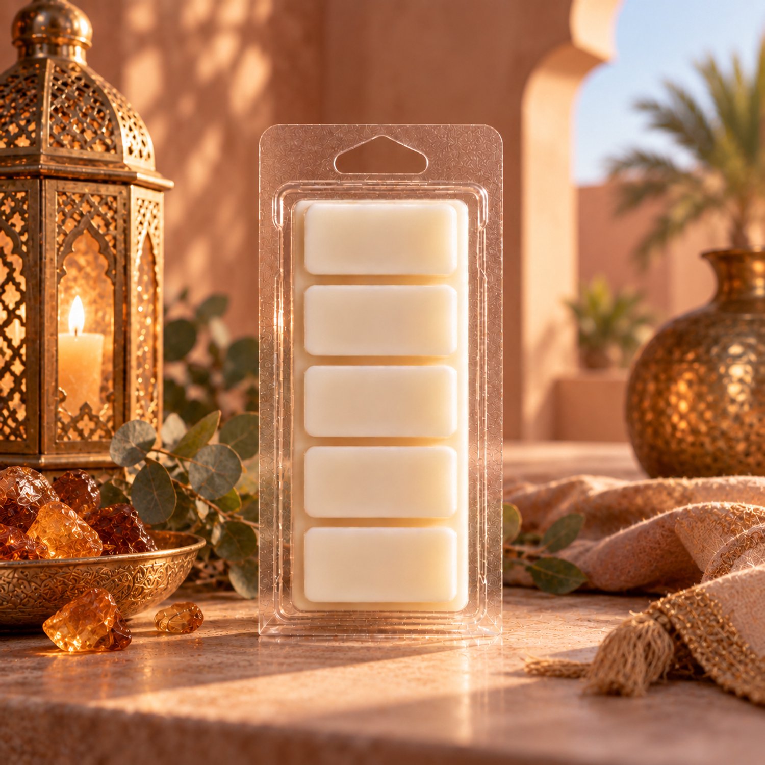 Waxmelts Amber uit Marokko - Snapbar - 55 gram - Sojawas - Handmade - Dierproefvrij - Huisparfum - Voor in geurbrander - Geur in huis - Geurkaars