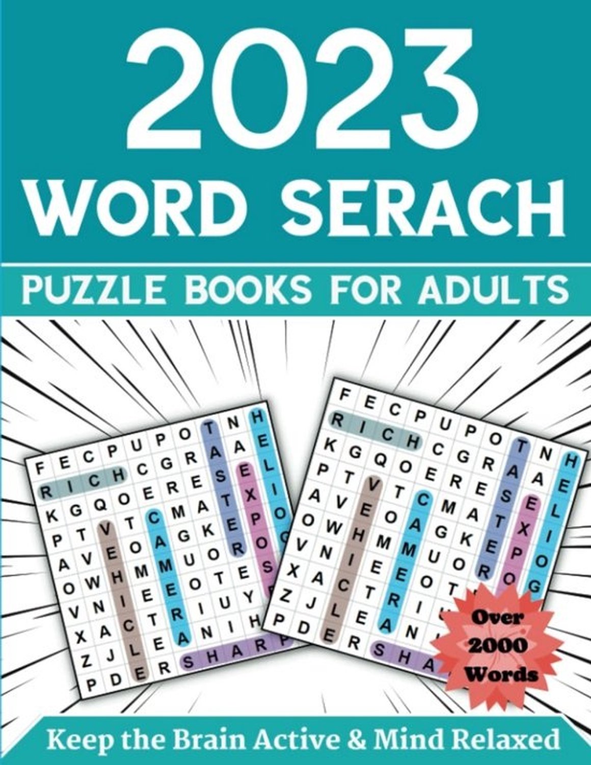 Woordzoekers voor volwassenen en senioren - 100 puzzels met grote letters - Hersentraining en ontspanning
