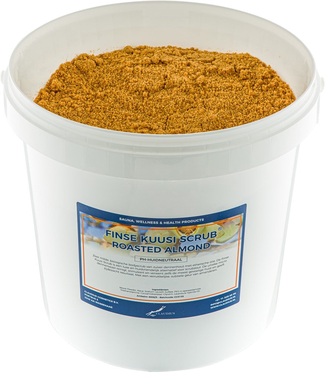 Claudius Kuusi Scrub Roasted Almond 10 liter - Hydraterende Lichaamsscrub - Body Scrub
