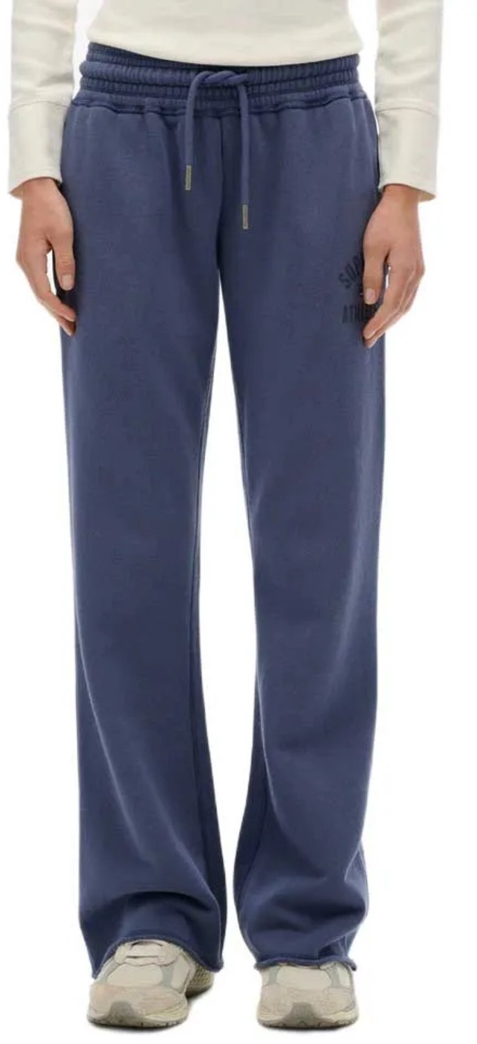 Superdry Athletic Print Flare Joggingbroek Dames Broeken Marineblauw