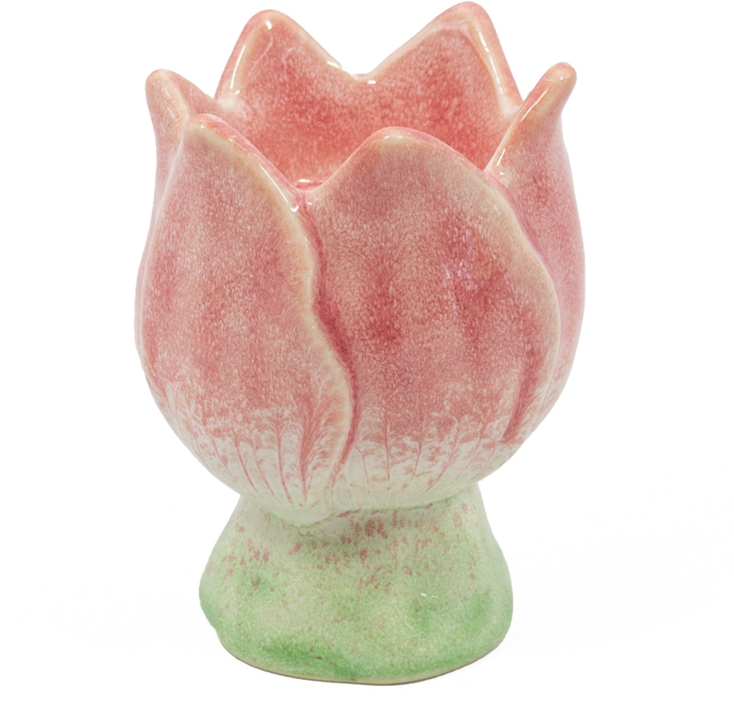 homebound by ky Aardewerk kaarsenstandaard tulp roze Multi