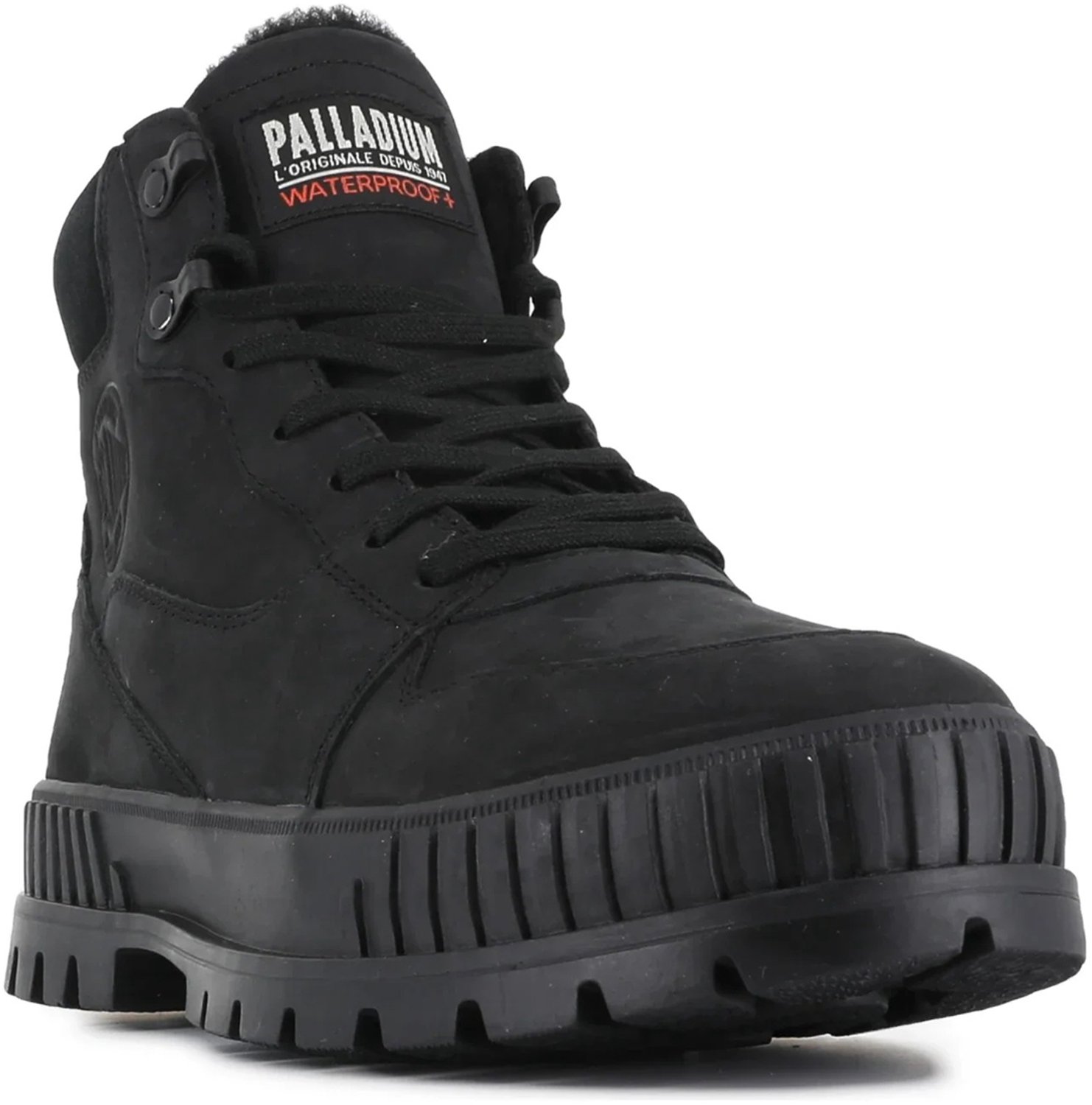 Palladium Unisex Pallashock Warm WP Leren Boots Zwart