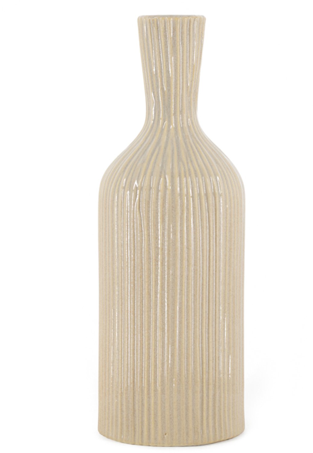 Aardewerk vaas Conic S beige