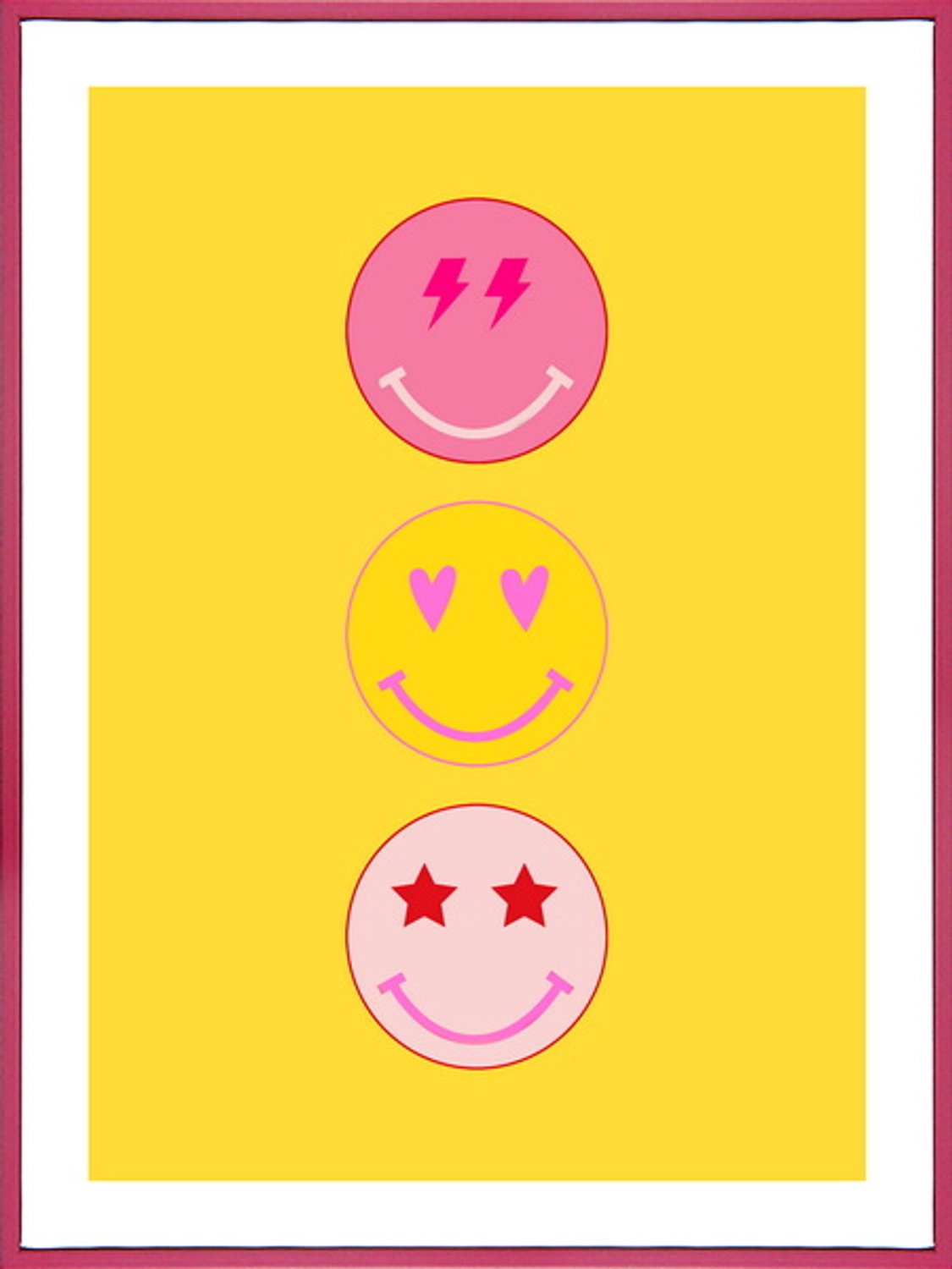 Poster in frame smile 30x40cm