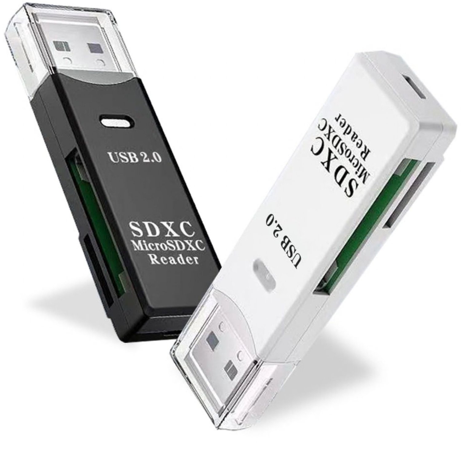 SD Kaart Lezer - SD Card Reader - Kaartlezer - Wit en Zwart