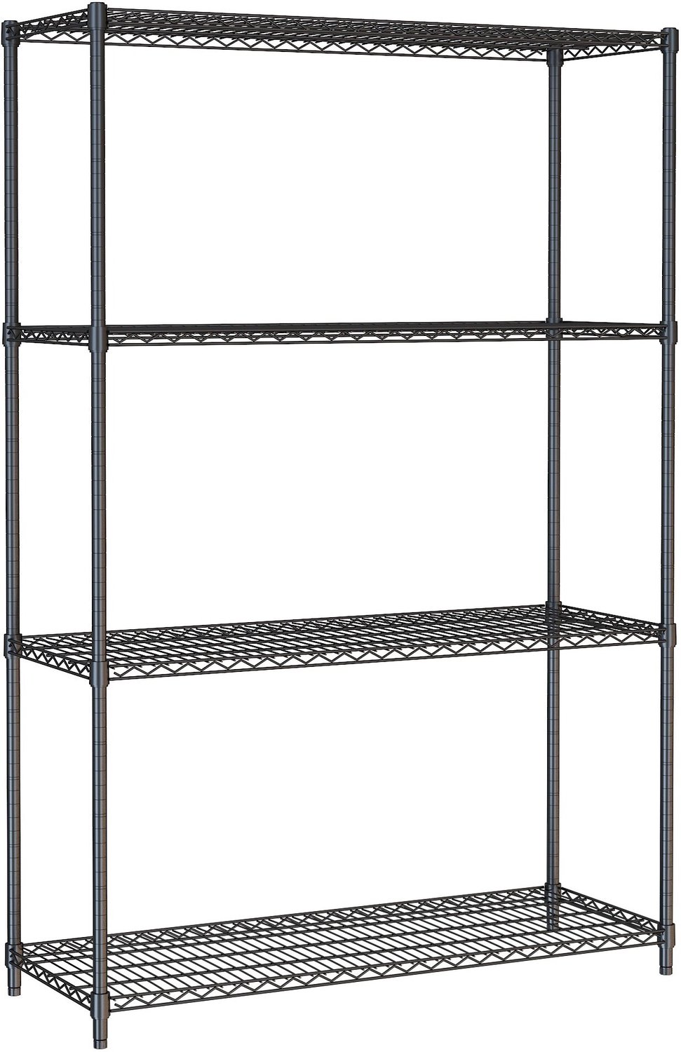 STELLING 4 LEVELS 1200 ZWART DEMONTABEL - Combisteel 7530.0030