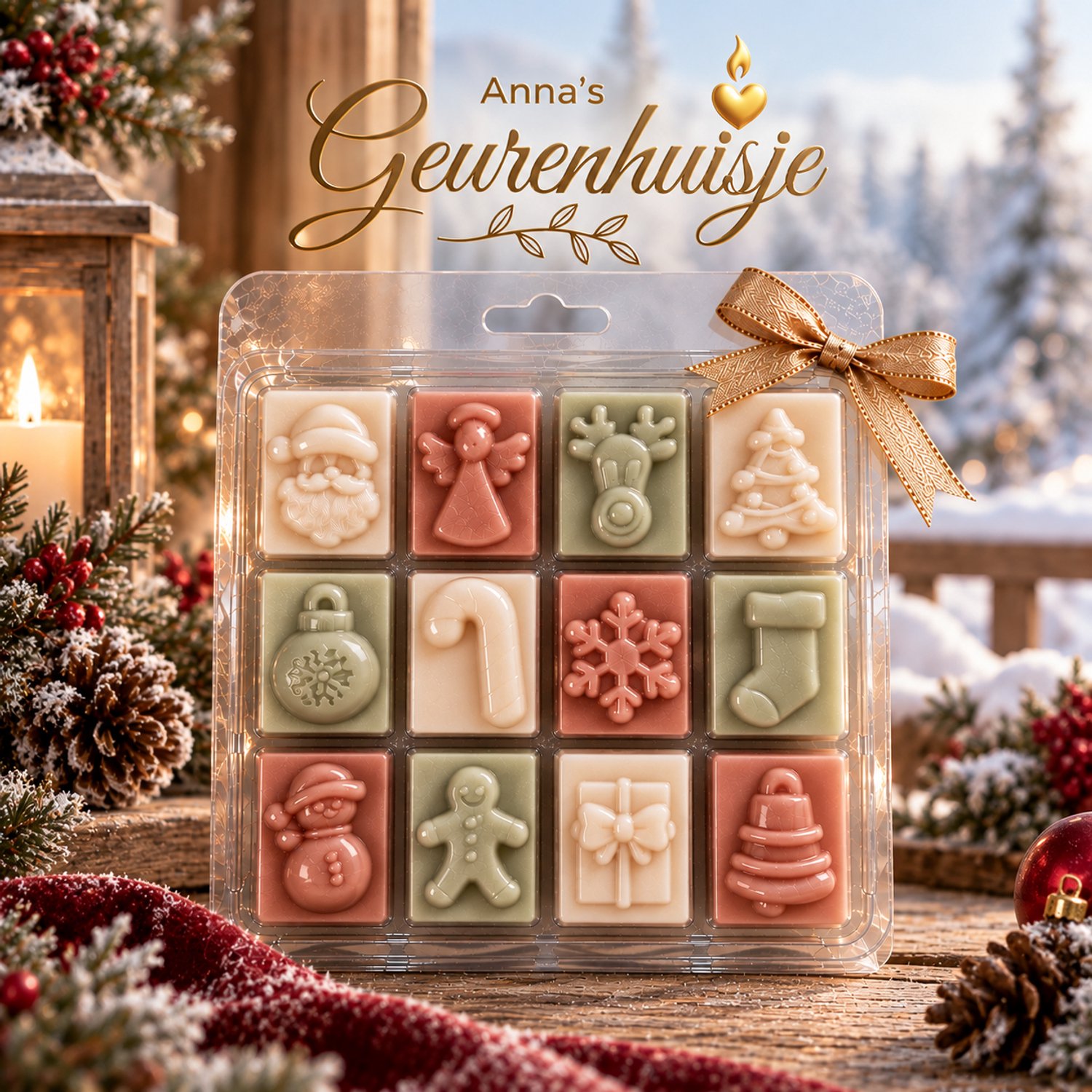 Adventskalender - Waxmelts - Kerstgeuren - 12 days until Christmis - geur kaars - Aftelkalender - Kerst - Kerstcadeau - Geur voor in huis