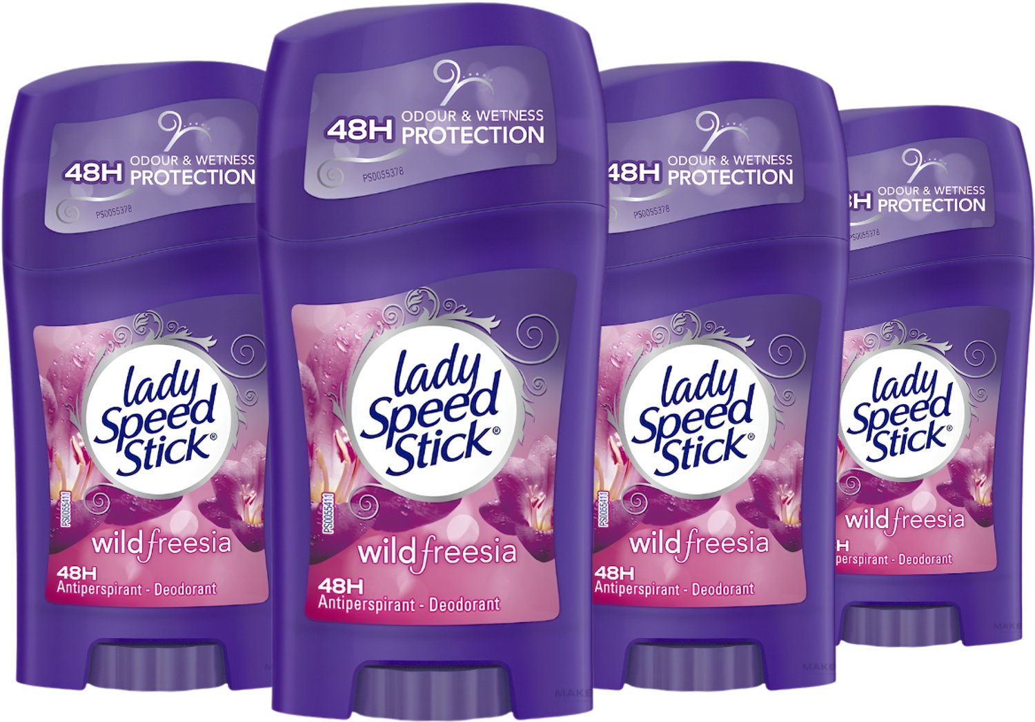 Lady Speed Stick Wild Freesia Deodorant Vrouw - Anti Transpirant Deodorant Stick - 4 x 40g