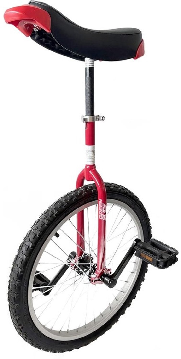 Eenwieler voor beginners Fiets met één wiel Leren rijden Ronde vork 20 inch Rood
