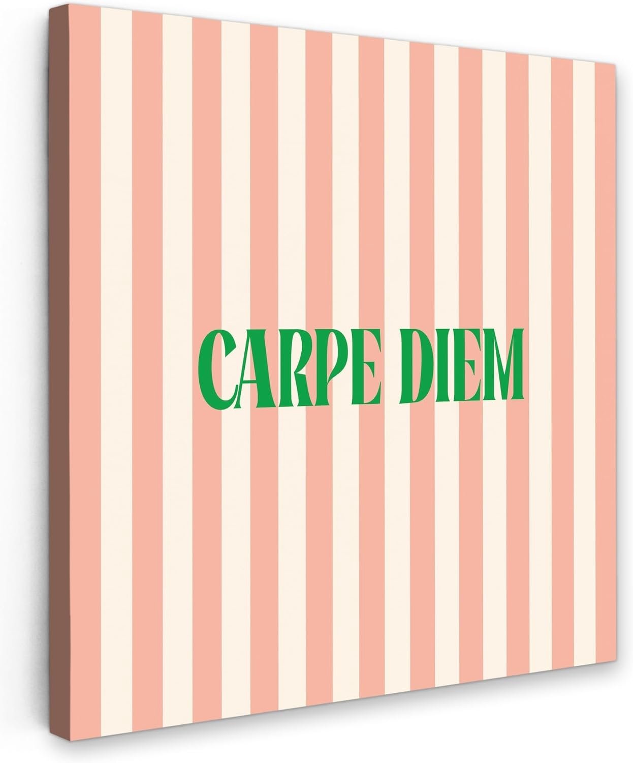 Tuinposter 50x50 cm - Buitencanvas - Zachtroze - Groen - Decoratie voor buiten - ServiceTopper