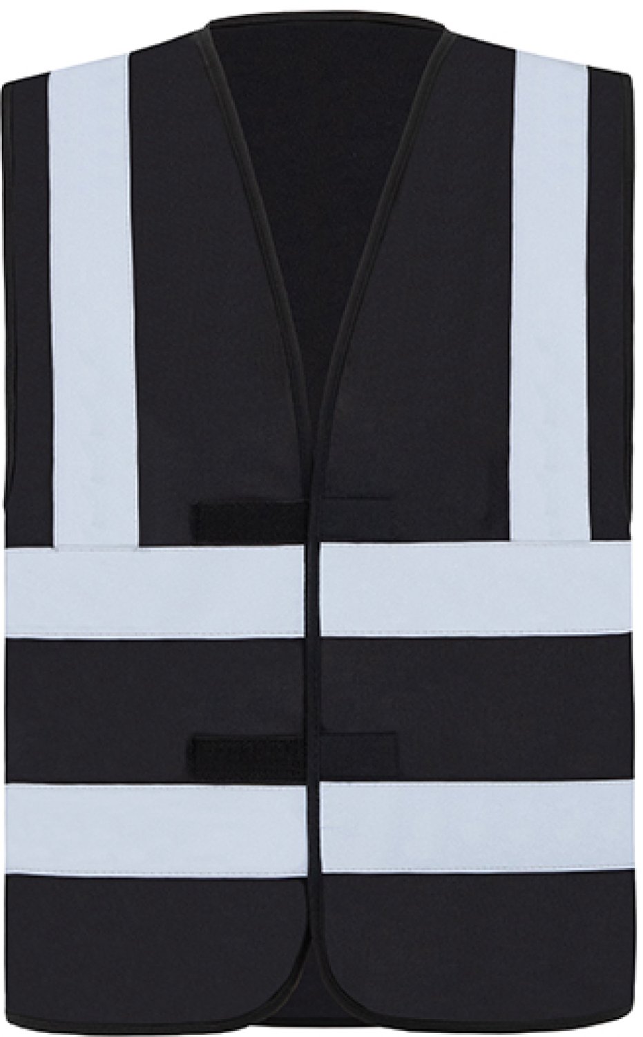 Korntex Hi-Vis Safety Vest With 4 Reflective Stripes Hannover KX140 - Black - XL