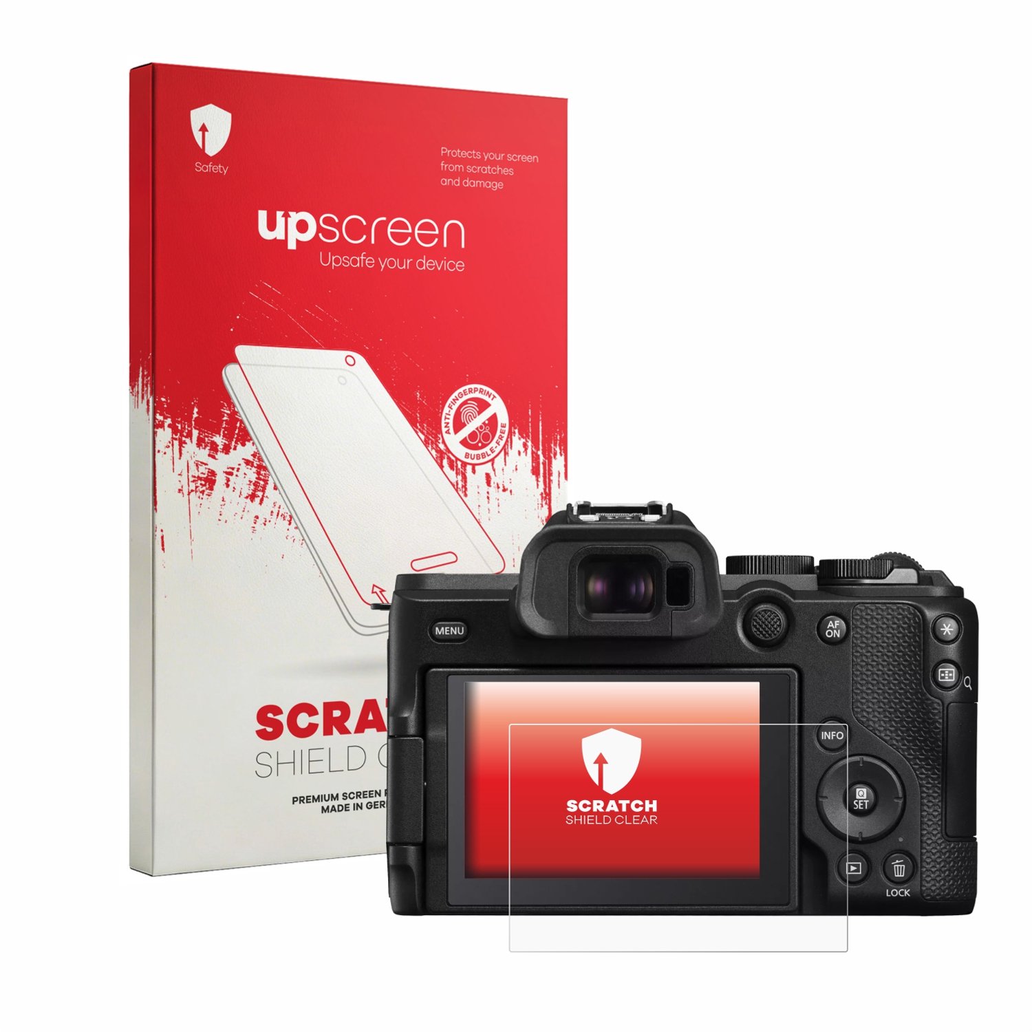upscreen - Screenprotector voor Canon EOS R8 Mark II - Folie Beschermfolie transparant
