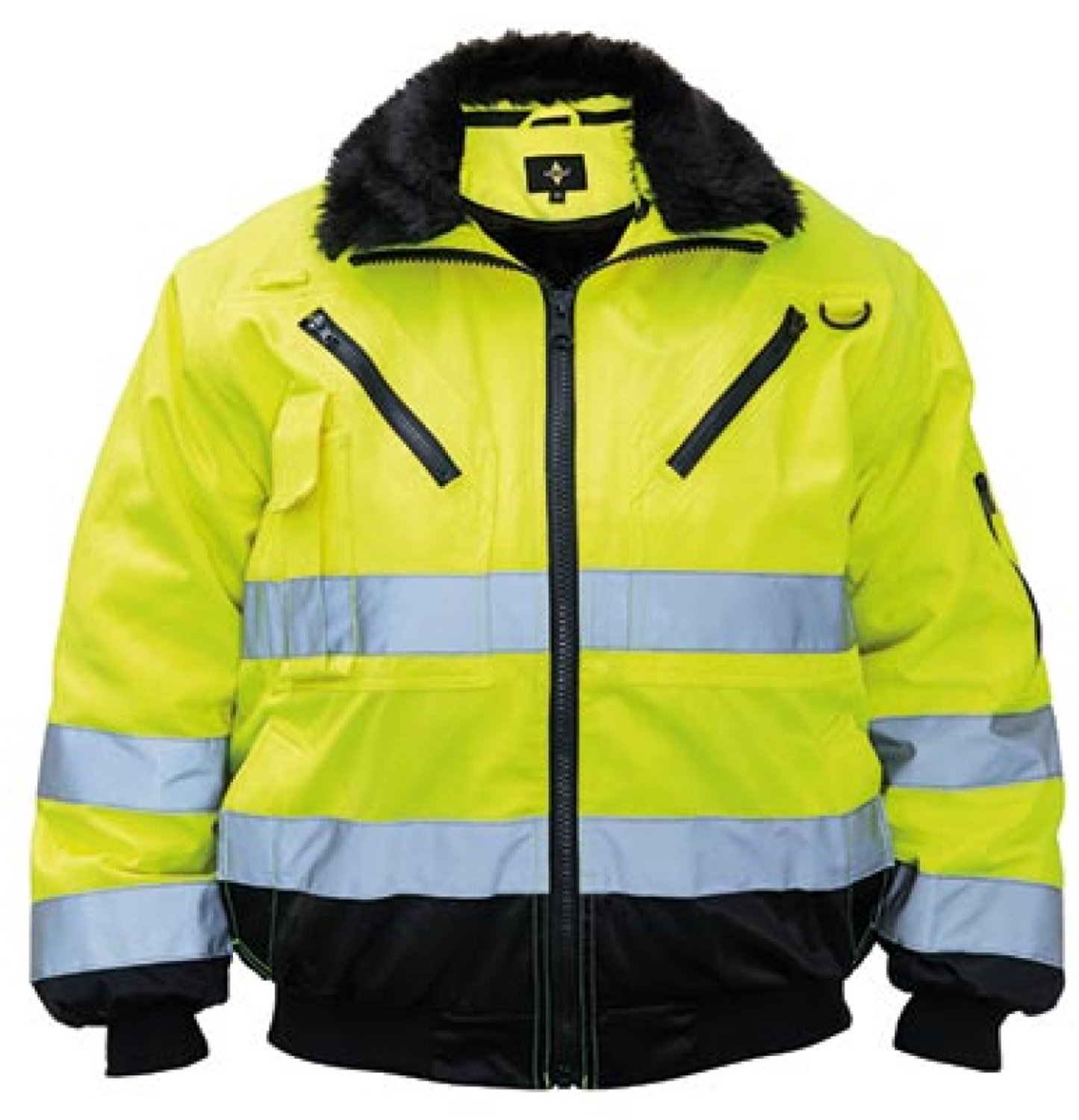 Korntex Robust 4-in-1 Hi-Vis Pilot Jacket Oslo KX809S Signal Zwart