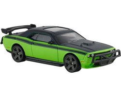 Dodge Challenger SRT8 - Die-cast modelauto - Filmscènes naspelen - Authentieke uitvoering - Schaal 1:64 - Groen
