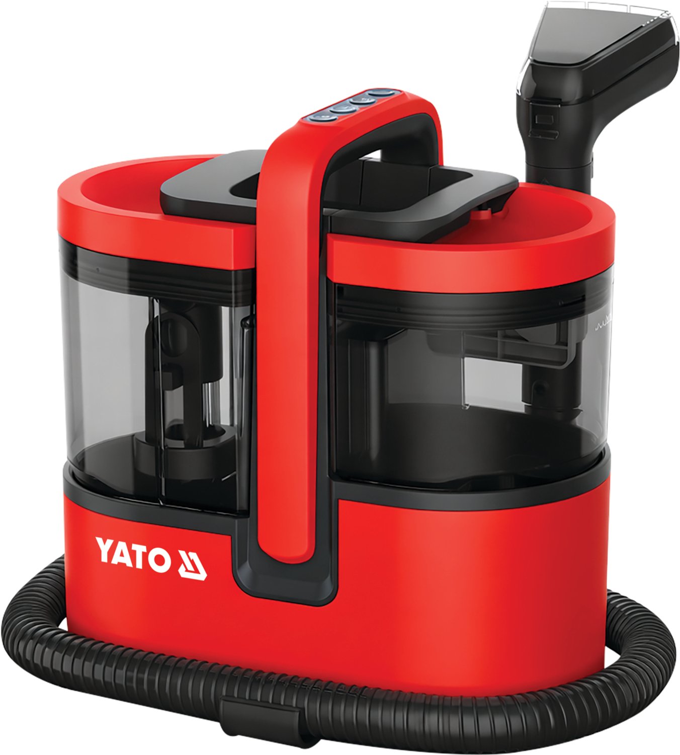 YATO YT-85725 Multifunctionele Tapijtreiniger & Stoomreiniger 1800W - 4-in-1 Vlekkenreiniger (16 kPa) - Met Heet Water & Stoomfunctie - Voor Bank, Auto & Tapijt