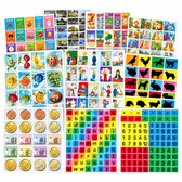 Stammetjes - Educatieve stickers kinderen - 736 stuks - 10 thema’s