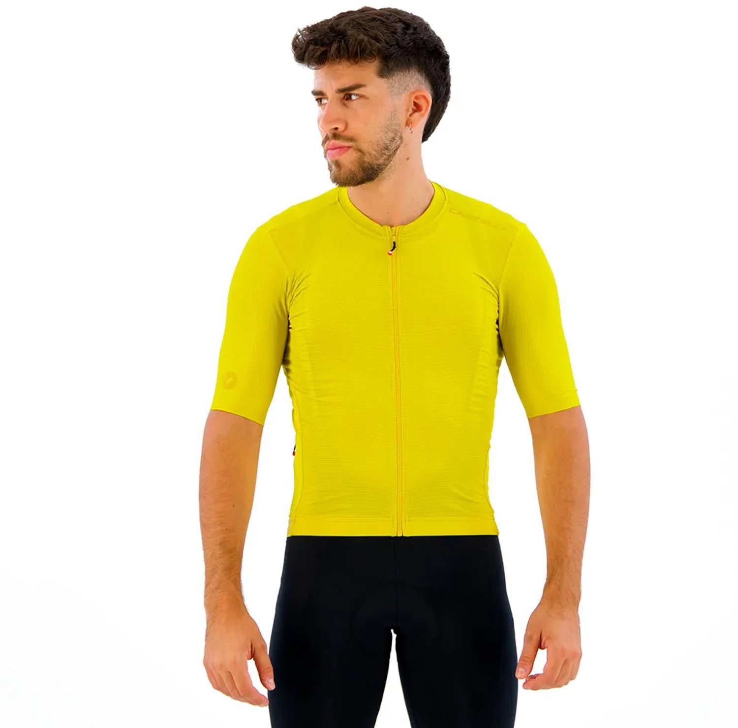 Castelli Espresso 2 Korte Mouw Wielertrui Geel XL Man