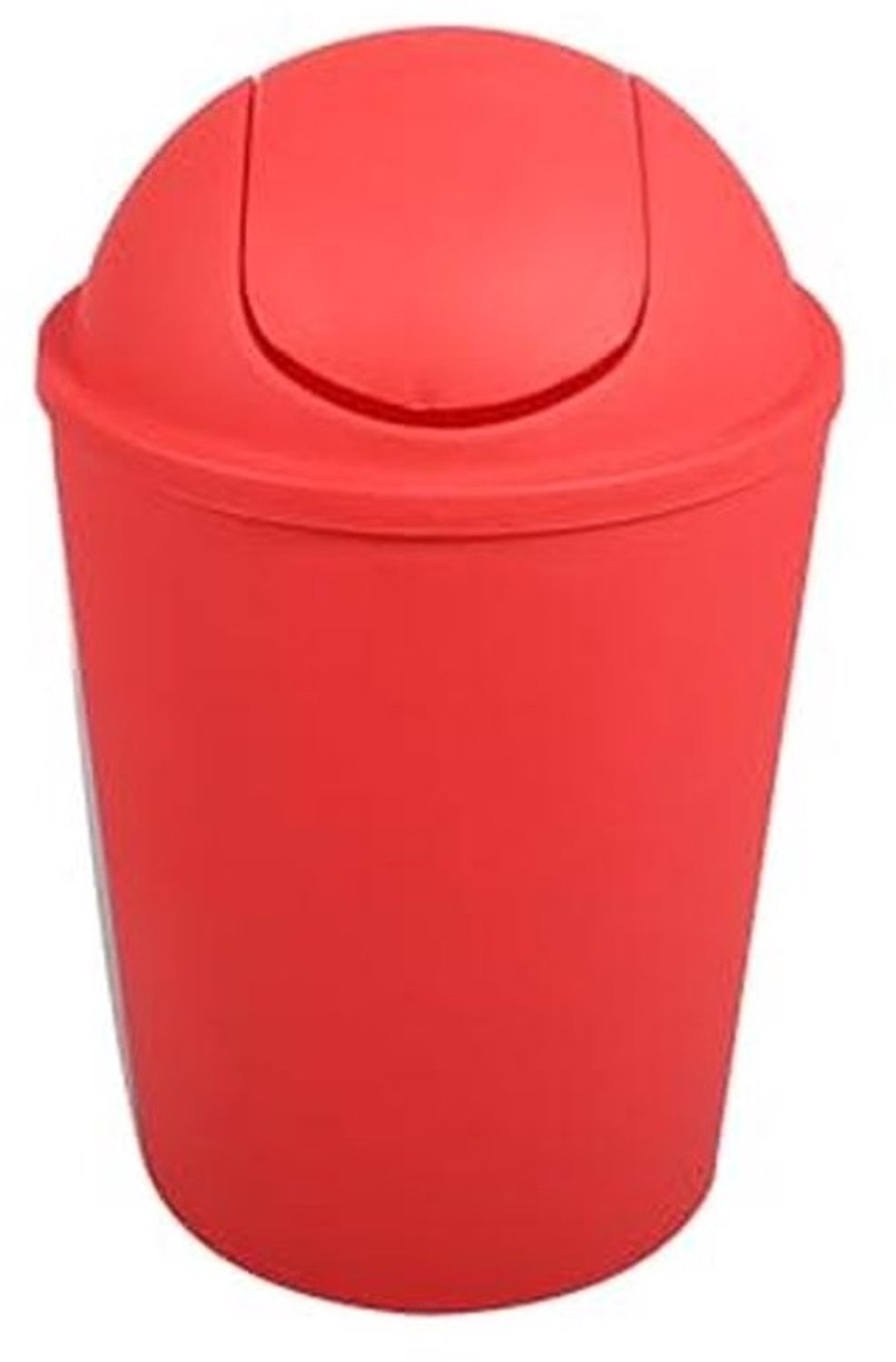 Vuilnisemmer 5,5 l met rood klapdeksel - Voor badkamer en keuken