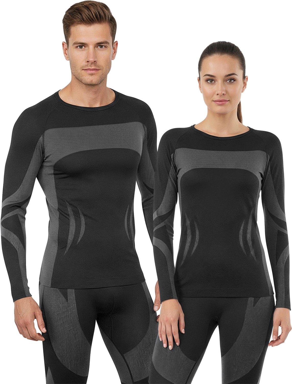 1x unisex thermoshirt met lange mouwen