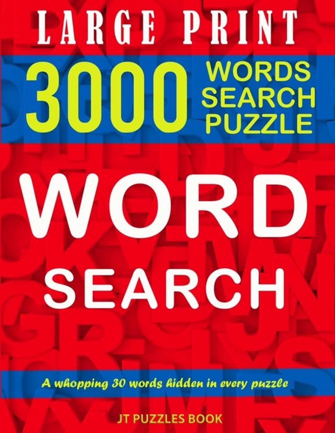 Grootletterwoordzoeker voor volwassenen: 100 themapuzzels met oplossingen