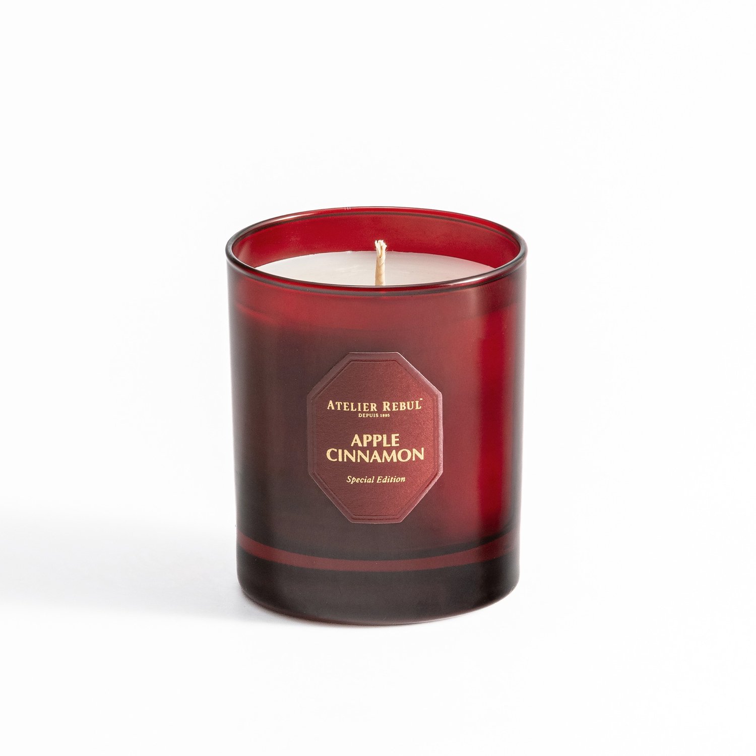 Atelier rebul Apple Cinnamon - Geurkaars (210g) - Fruitige & Kruidige Geur - Perfect voor Herfst & Winter