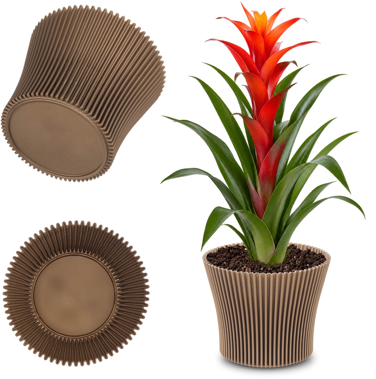 Estrela bloempot 19cm goud