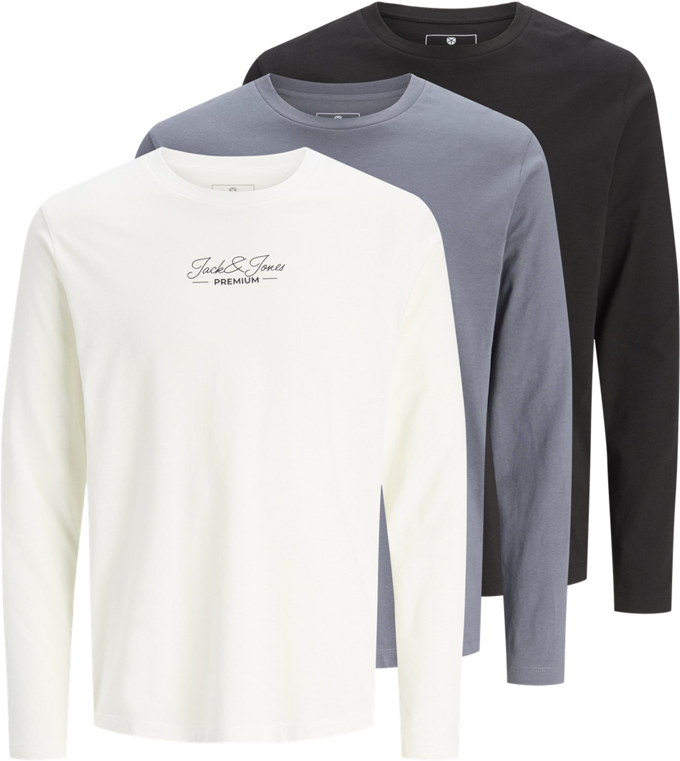 JACK&JONES - JPRBLALUCAS LS TEE 3PK MP Heren T-shirt