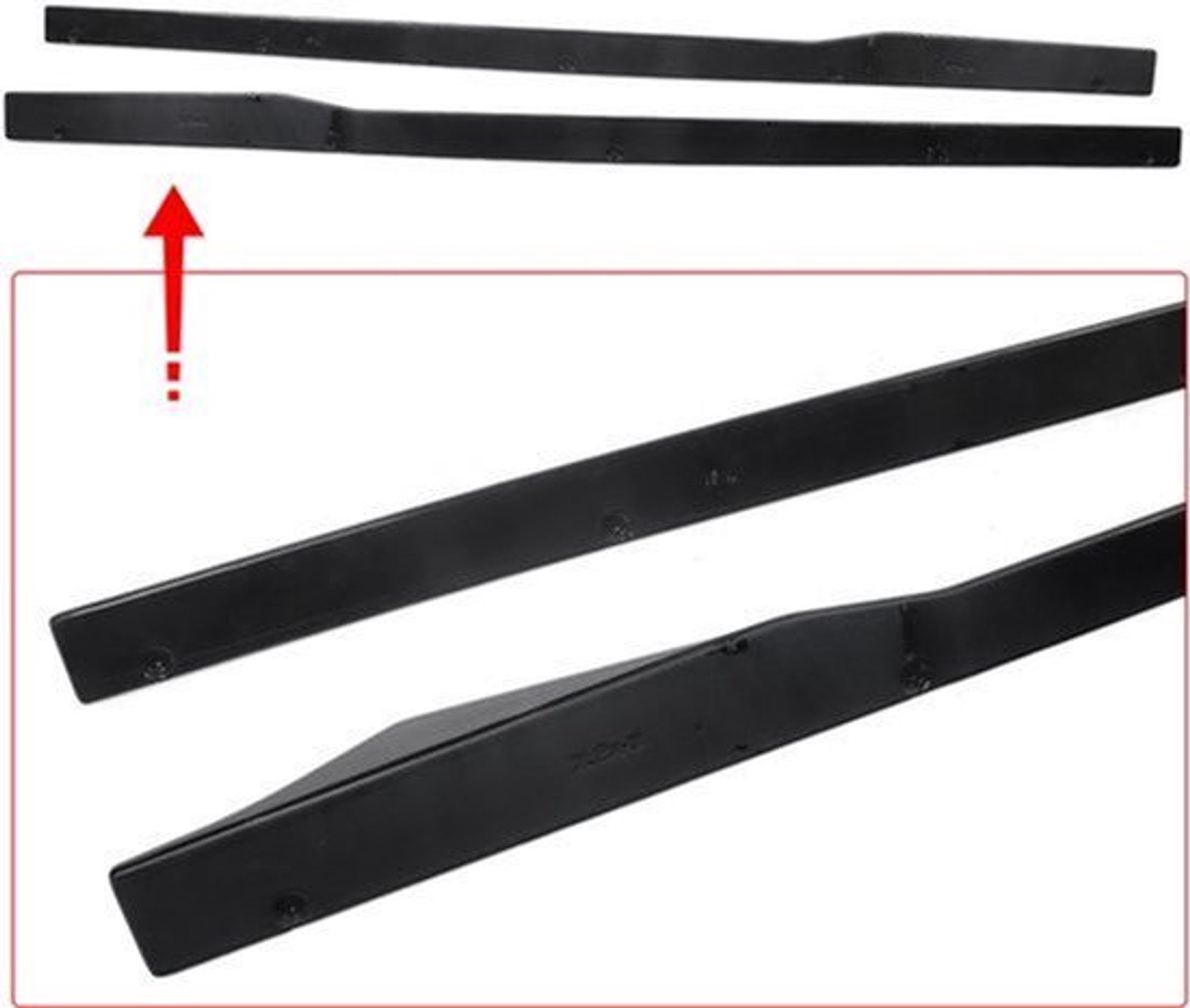 Zijskirts Uitbreiding Carbon Fiber Look - 2-Deurs BMW 8 Serie G14 G15 M8 - ABS Kunststof Glans Zwart - Auto Accessoires